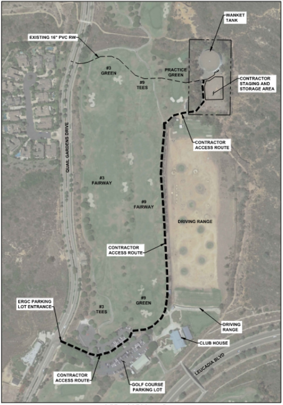 Escondido Outfall and San Elijo Lagoon Map